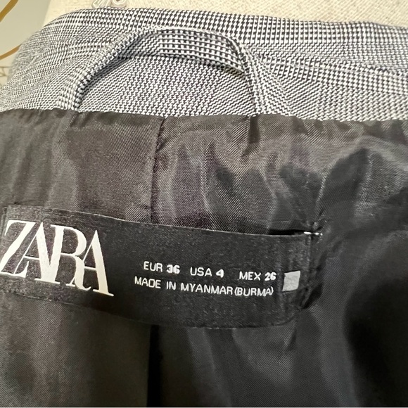 Zara Classic one button Women's Blazer - Picture 6 of 7